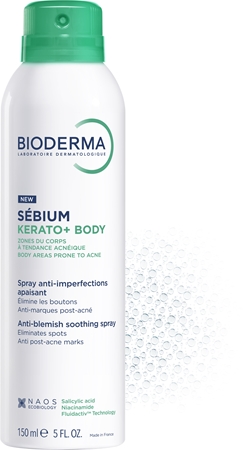 Bioderma Sébium Kerato+ Body Bodyspray gegen Akne, Rötungen und Aknenarben