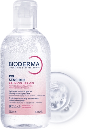 Bioderma Créaline AR+ gel micellaire nettoyant pour peaux sensibles sujettes aux rougeurs