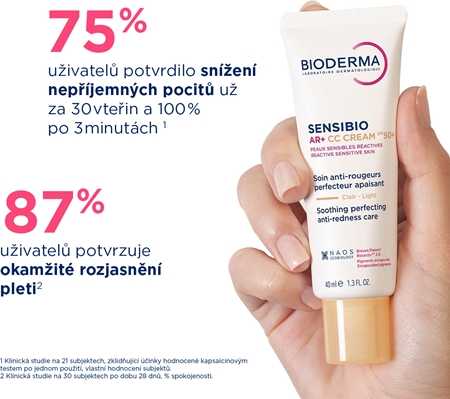 Bioderma Sensibio AR+ CC krém SPF 50+