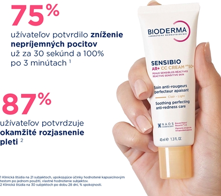Bioderma Sensibio AR+ CC krém SPF 50+