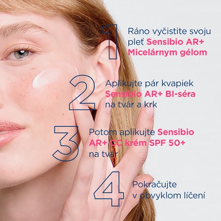 Bioderma Sensibio AR+ CC krém SPF 50+