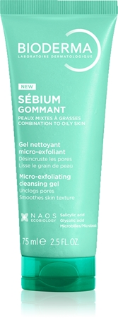 Bioderma Sébium Exfoliating Purifying Gel exfoliant de curățare pentru ten gras și mixt