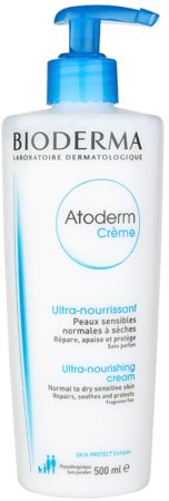 Bioderma Atoderm Cream поживний крем для тіла для нормальної та сухої чутливої шкіри без ароматизатора
