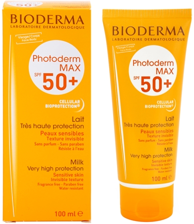 Bioderma Photoderm Max Make-Up latte abbronzante per pelli intolleranti SPF 50+