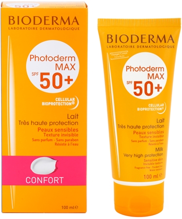 Bioderma Photoderm Max Make-Up latte abbronzante per pelli intolleranti SPF 50+