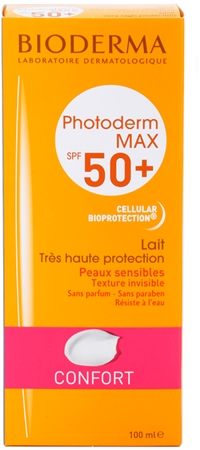 Bioderma Photoderm Max Make-Up latte abbronzante per pelli intolleranti SPF 50+