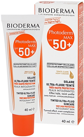 Bioderma Photoderm Max crema de protectie solara nuantatoare SPF 50+