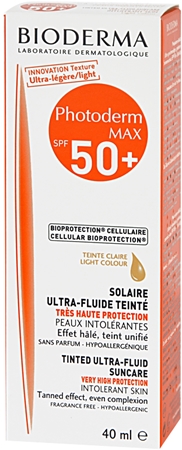 Bioderma Photoderm Max crema de protectie solara nuantatoare SPF 50+