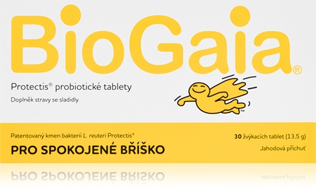 BioGaia Protectis® pro spokojené bříško žvýkací tablety pro podporu trávení