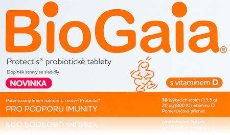 BioGaia Protectis® s vitaminem D žvýkací tablety pro podporu imunitního systému
