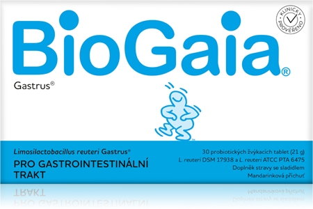 BioGaia Gastrus® žvýkací tablety s probiotiky