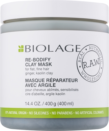 Biolage R.A.W. Uplift Clay Mask For Fine Hair And Hair Without Volume