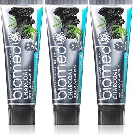 Biomed Charcoal Whitening Toothpaste with activated charcoal