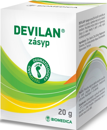 Biomedica Devilan zásyp na nohy