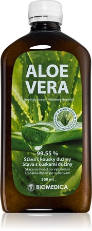 Biomedica Aloe Vera 99,55% šťáva pro detoxikaci organismu a podporu imunity