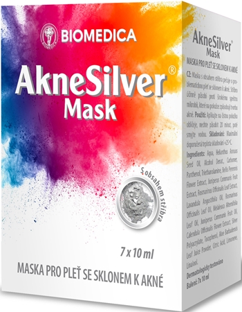 Biomedica AkneSilver Mask maschera detergente per pelli problematiche, acne