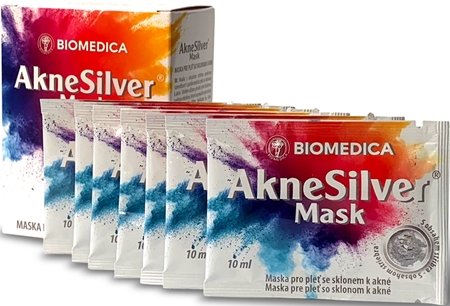 Biomedica AkneSilver Mask maschera detergente per pelli problematiche, acne