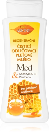 Bione Cosmetics Honey + Q10 regenerační čisticí mléko