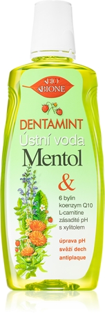 Bione Cosmetics Dentamint Mentol ústna voda