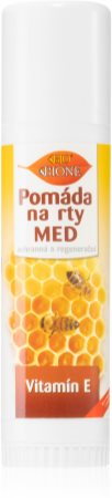 Bione Cosmetics Honey + Q10 προστατευτική και αναγεννητική μυραλοιφή για τα χείλη με βιταμίνη E
