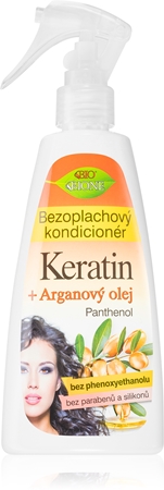 Bione Cosmetics Keratin + Arganový olej bezoplachový kondicionér ve spreji