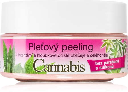 Bione Cosmetics Cannabis pleťový peeling na obličej a tělo