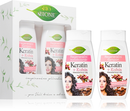 Bione Cosmetics Keratin + Kofein Set I. (för hår) för Kvinnor