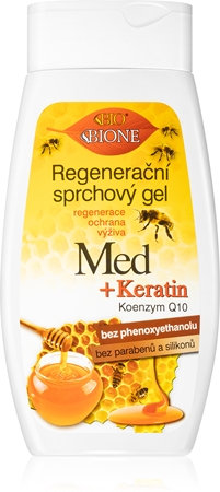 Bione Cosmetics Honey + Q10 regenerierendes Duschgel