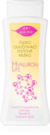 Bione Cosmetics Hyaluron Life meikinpoistomaito sisältää hyaluronihappoa