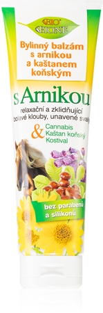 Bione Cosmetics Cannabis with Arnica bálsamo de ervas com arnica e castanha das indias