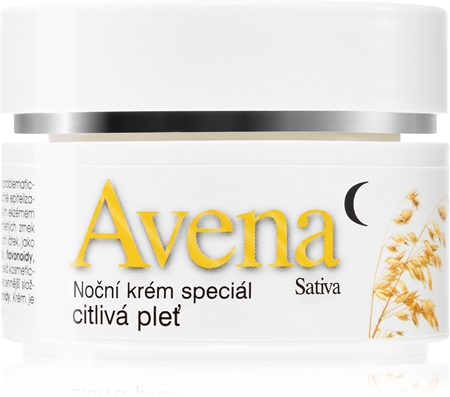 Bione Cosmetics Avena Sativa Nachtcrème voor Gevoelige Huid
