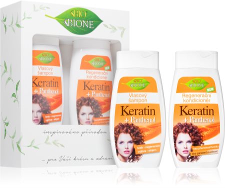 Bione Cosmetics Keratin + Panthenol Geschenkset (mit regenerierender Wirkung)