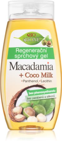 Bione Cosmetics Macadamia + Coco Milk regenerierendes Duschgel