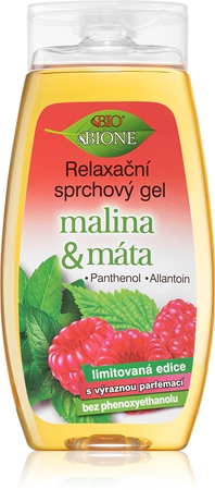 Bione Cosmetics Malina & Máta χαλαρωτικό τζελ για ντους