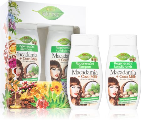 Bione Cosmetics Macadamia + Coco Milk darilni set (za lase)