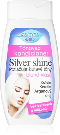 Bione Cosmetics Silver Shine ενυδατικό μαλακτικό που εξουδετερώνει τους κίτρινους τόνους