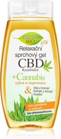 Bione Cosmetics Cannabis CBD relaksujący żel pod prysznic z CBD