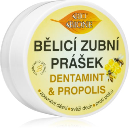 Bione Cosmetics Dentamint Propolis polvo blanqueador para dientes