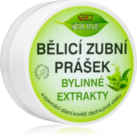 Bione Cosmetics Dentamint Herbal Extracts Valgendav hambapulber