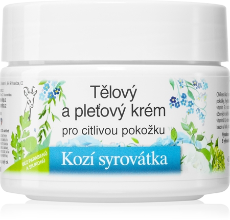 Bione Cosmetics Kozí Syrovátka creme nutritivo para rosto e corpo para pele sensível