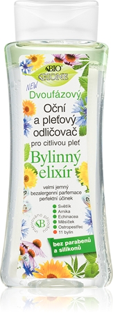 Bione Cosmetics Herbal Elixir émulsion démaquillante bi-phasée yeux