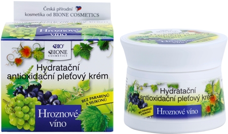 Bione Cosmetics Grapes хидратиращ крем за лице без парабени