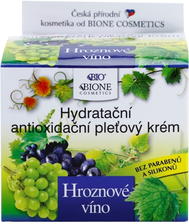 Bione Cosmetics Grapes хидратиращ крем за лице без парабени