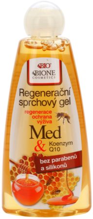 Bione Cosmetics Honey + Q10 regeneráló tusfürdő gél