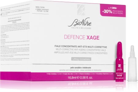 BioNike Defence Xage facial serum in capsules with anti-wrinkle effect