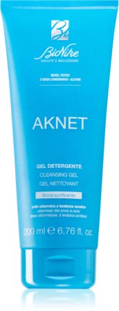 BioNike Aknet exfoliante de limpeza em gel para pele oleosa e problemática
