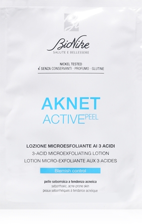 BioNike Aknet ACTIVEpeel exfoliační ubrousky na obličej