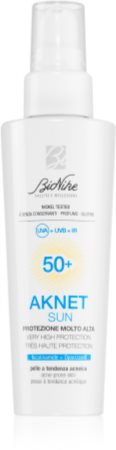 BioNike Aknet Sun crema facial protectora para pieles acnéicas