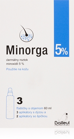 Minorga Minorga 5% kožný roztok proti vypadávaniu vlasov