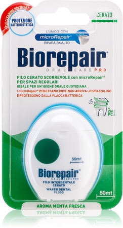 Biorepair Dental Floss Waxed filo interdentale cerato per uso quotidiano